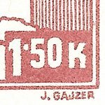Košické vydání 1,50 K/typy/1.typ c (pravá cena)
