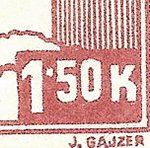 Košické vydání 1,50 K/typy/2.typ c (pravá cena)