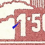 Košické vydání 1,50 K/typy/2.typ d
