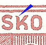 Košické vydání 1,50 K/typy/2.typ n