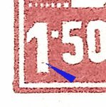 Košické vydání 1,50 K/typy/2.typ p