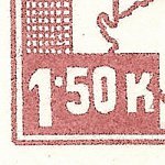 Košické vydání 1,50 K/typy/4.typ b (levá cena)