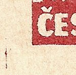 Košické vydání 2,- K/rozměřovací značky/A 16 d.l