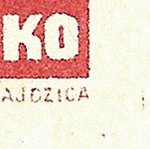 Košické vydání 2,- K/rozměřovací značky/A 20 d.p