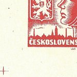 Košické vydání 2,- K/rozměřovací značky/B 11 d.l. okraj PA (kříž)