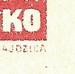 Košické vydání 2,- K/rozměřovací značky/C 10 d.p