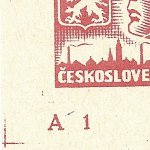 Košické vydání 2,- K/rozměřovací značky/C 91 d.l. okraj PA (DČ)