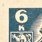 Košické vydání 6,- K/rozměřovací značky/CS 356 A 2 l.h.roh