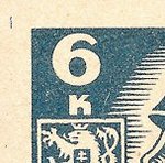 Košické vydání 6,- K/rozměřovací značky/CS 356 A 3 l.h.roh