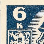Košické vydání 6,- K/rozměřovací značky/CS 356 A 4 l.h.roh