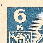 Košické vydání 6,- K/rozměřovací značky/CS 356 A 8 l.h.roh