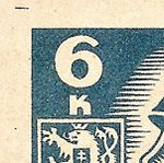 Košické vydání 6,- K/rozměřovací značky/CS 356 A 11 l.h.roh