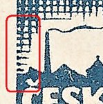 Košické vydání 6,- K/typy/CS 356 4.typ a  sudá řada, sudé zn.pole