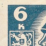 Košické vydání 6,- K/rozměřovací značky/CS 356 B 3 l.h.roh