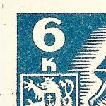 Košické vydání 6,- K/rozměřovací značky/CS 356 B 8 l.h.roh