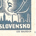 Košické vydání 6,- K/rozměřovací značky/CS 356 B 12 p.d.roh