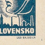 Košické vydání 6,- K/rozměřovací značky/CS 356 B 13 p.d.roh