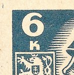 Košické vydání 6,- K/rozměřovací značky/CS 356 C 3 l.h.roh