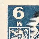 Košické vydání 6,- K/rozměřovací značky/CS 356 C 5 l.h.roh