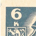 Košické vydání 6,- K/rozměřovací značky/CS 356 C 8 l.h.roh