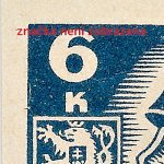 Košické vydání 6,- K/rozměřovací značky/CS 356 C 9 l.h.roh