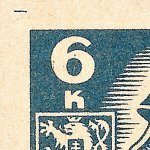 Košické vydání 6,- K/rozměřovací značky/CS 356 C 11 l.h.roh