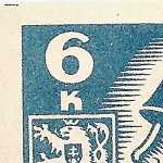 Košické vydání 6,- K/rozměřovací značky/CS 356 C 71 l.h.roh