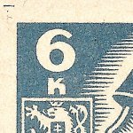 Košické vydání 6,- K/rozměřovací značky/CS 356 C 91 l.h.roh