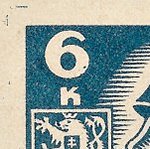 Košické vydání 6,- K/rozměřovací značky/CS 356 D 1 l.h.roh