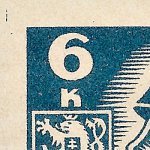 Košické vydání 6,- K/rozměřovací značky/CS 356 D 2 l.h.roh