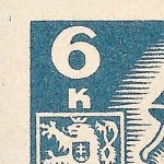 Košické vydání 6,- K/rozměřovací značky/CS 356 D 3 l.h.roh