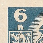 Košické vydání 6,- K/rozměřovací značky/CS 356 D 4 l.h.roh