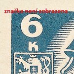 Košické vydání 6,- K/rozměřovací značky/CS 356 D 5 l.h.roh