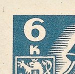 Košické vydání 6,- K/rozměřovací značky/CS 356 D 6 l.h.roh