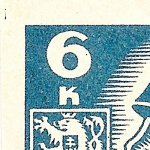 Košické vydání 6,- K/rozměřovací značky/CS 356 D 8 l.h.roh
