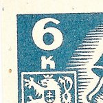 Košické vydání 6,- K/rozměřovací značky/CS 356 D 10 l.h.roh