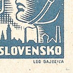 Košické vydání 6,- K/rozměřovací značky/CS 356 D 10 p.d.roh