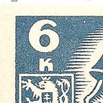 Košické vydání 6,- K/rozměřovací značky/CS 356 D 21 l.h.roh dom