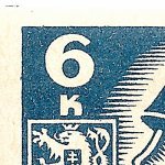 Košické vydání 6,- K/rozměřovací značky/CS 356 D 31 l.h.roh