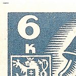 Košické vydání 6,- K/rozměřovací značky/CS 356 D 81 l.h.roh