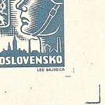 Košické vydání 6,- K/rozměřovací značky/CS 356 D 100 p.d.roh okraj PA