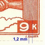 Košické vydání 9,- K/typy/CS 357 2.typ c
