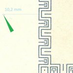 Košický aršík/AP 01 (14)  -  kombinace TD/AP 1 - SV d (modrá,šedozelená)