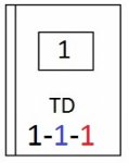 Košický aršík/AP 01 (14)  -  kombinace TD/AP 1 - TD 1 .