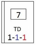 Košický aršík/AP 07 (11)  -  kombinace TD/AP 7 - TD 1 .