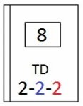 Košický aršík/AP 08 (5)  -  kombinace TD/AP 8 - TD 2 .
