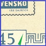 Košický aršík/AP 08 (5)  -  kombinace TD/AP 8 - TD 2 2-modrá b