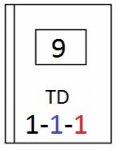 Košický aršík/AP 09 (10)  -  kombinace TD/AP 9 - TD 1 .