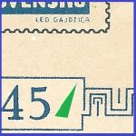 Košický aršík/AP 13 (7)  -  kombinace TD/AP 13 - TD 1 2-modrá c