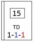 Košický aršík/AP 15 (6)  -  kombinace TD/AP 15 - TD 1 .